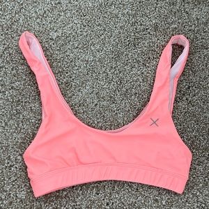 Pink orange bikini top